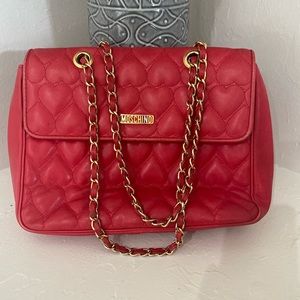 Red Moschino bag